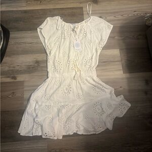 White Eyelet Sundress/Swim Cover Up